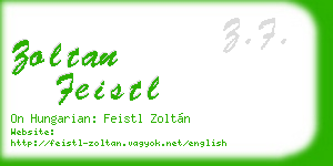 zoltan feistl business card